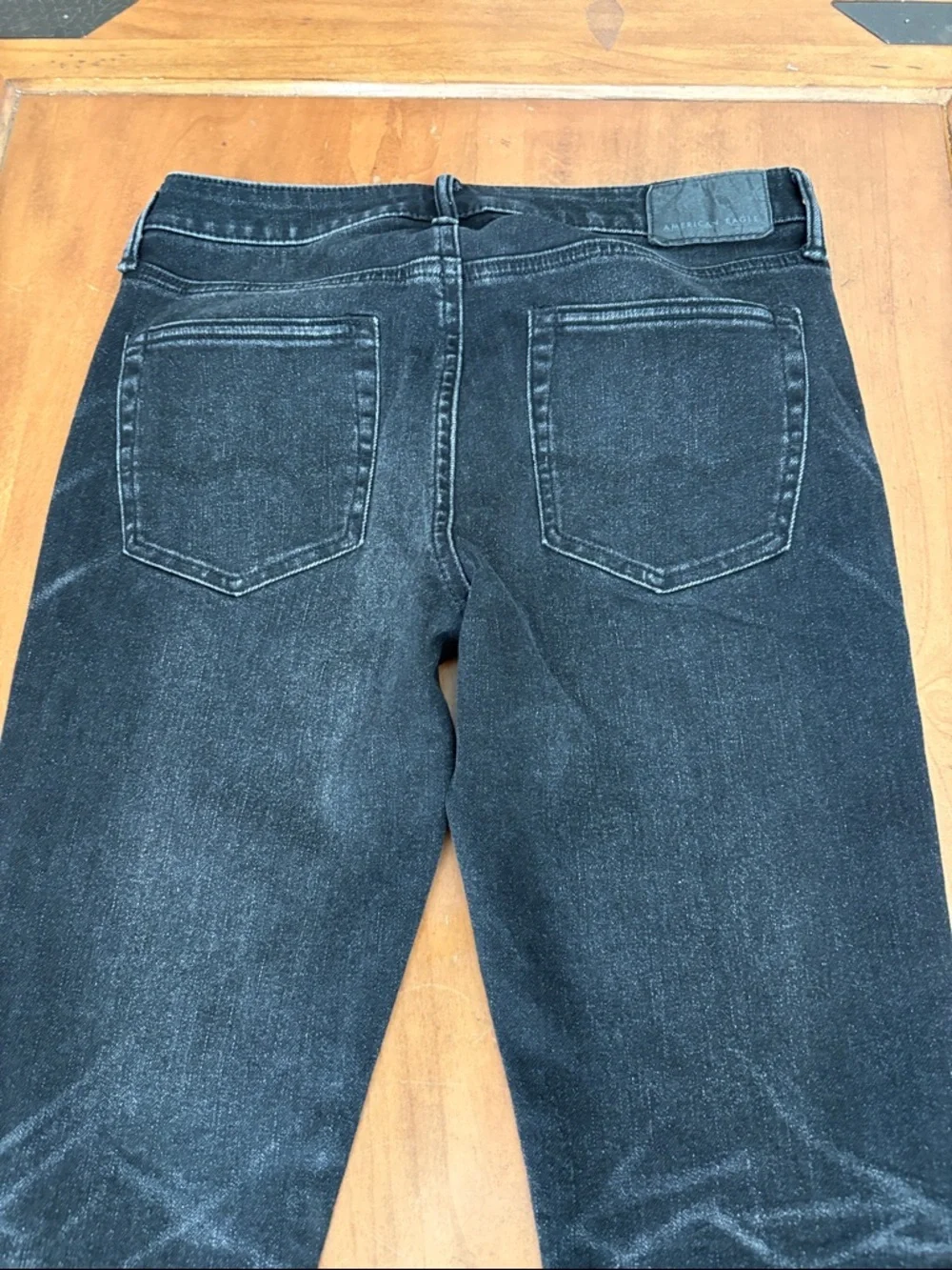 American Eagle Airflex 360 Men's Black Washed Slim Jeans Size 30x32